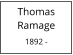 Thomas   Ramage  1892 -