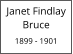 Janet Findlay Bruce  1899 - 1901