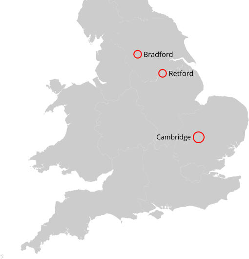 Cambridge Bradford Retford