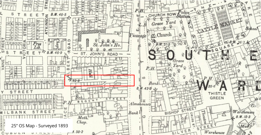 25” OS Map - Surveyed 1893