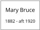 Mary Bruce 1882 - aft 1920