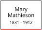 Mary Mathieson  1831 - 1912